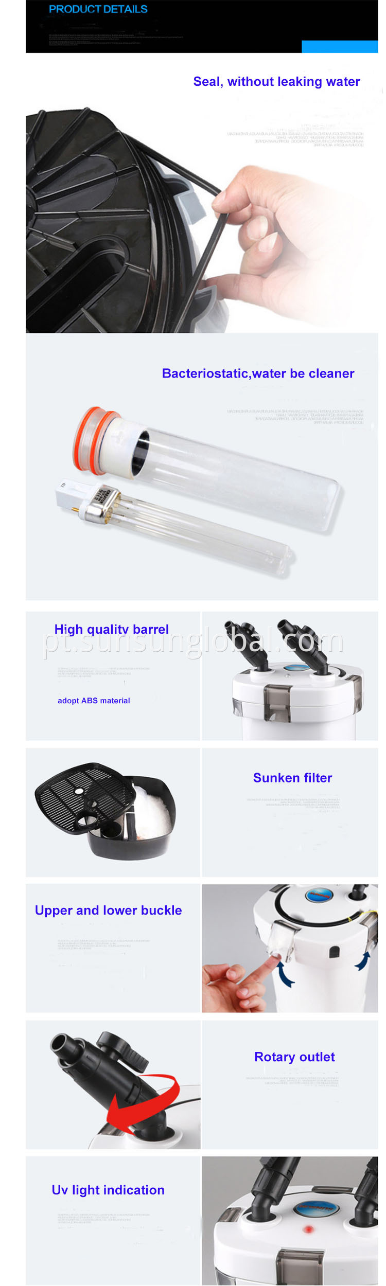 Sunsun Outside Water Filter Canister